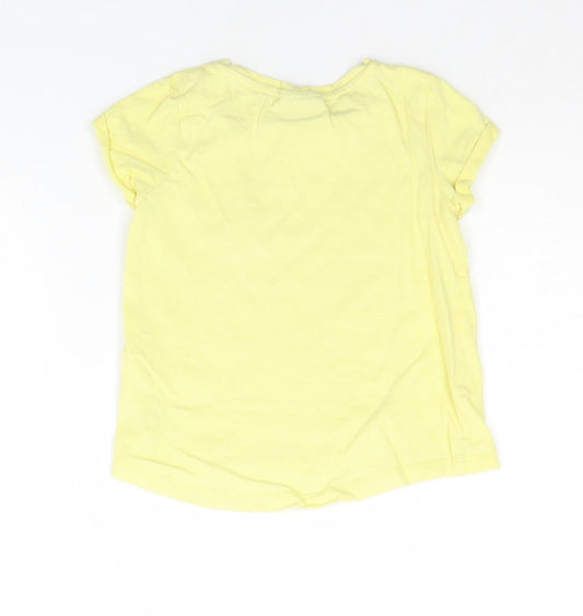 NEXT Boys Yellow Basic T-Shirt Size 2-3 Years