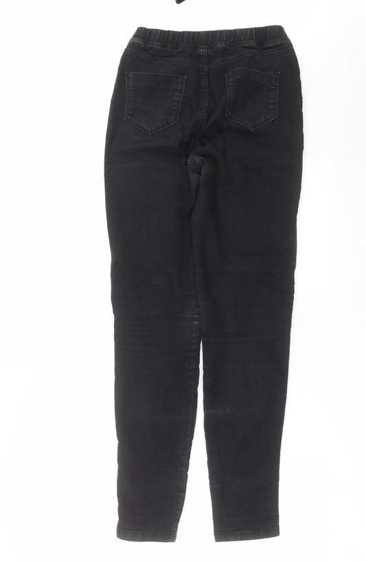 Indigo Womens Black Denim Jegging Jeans Size 8 L30 in