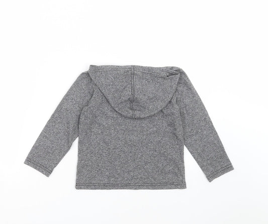 The Childrens Place Boys Grey Pullover Hoodie Size 4 Years - basketball