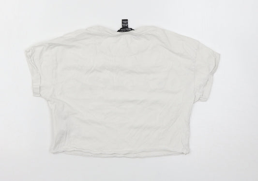 New Look Girls White Basic T-Shirt Size 10-11 Years - F.R.I.E.N.D.S