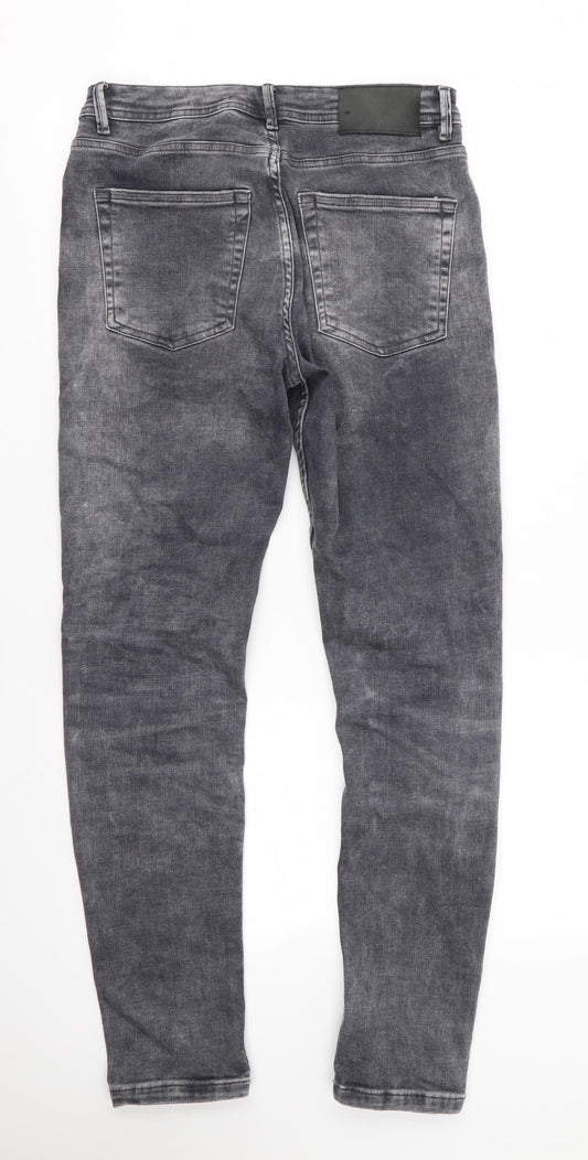 Denim Co Mens Grey Skinny Jeans Size 30 in L27 in