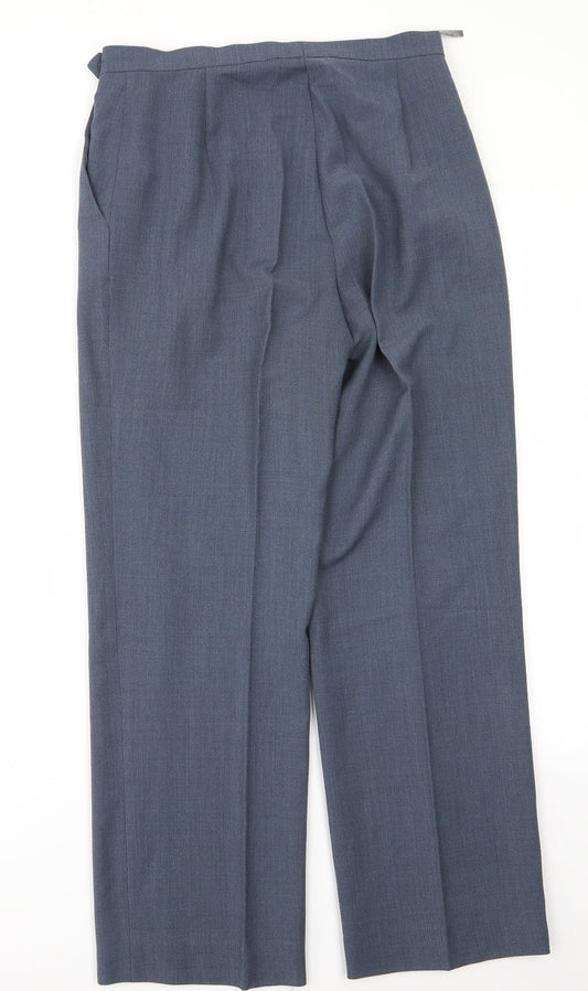 Apriori Womens Blue Trousers Size 12 L27 in