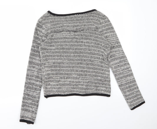 Pull & Bear Womens White Shrug Jumper Size M