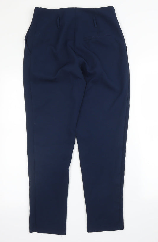 New Look Womens Blue Carrot Trousers Size 8 L28 in