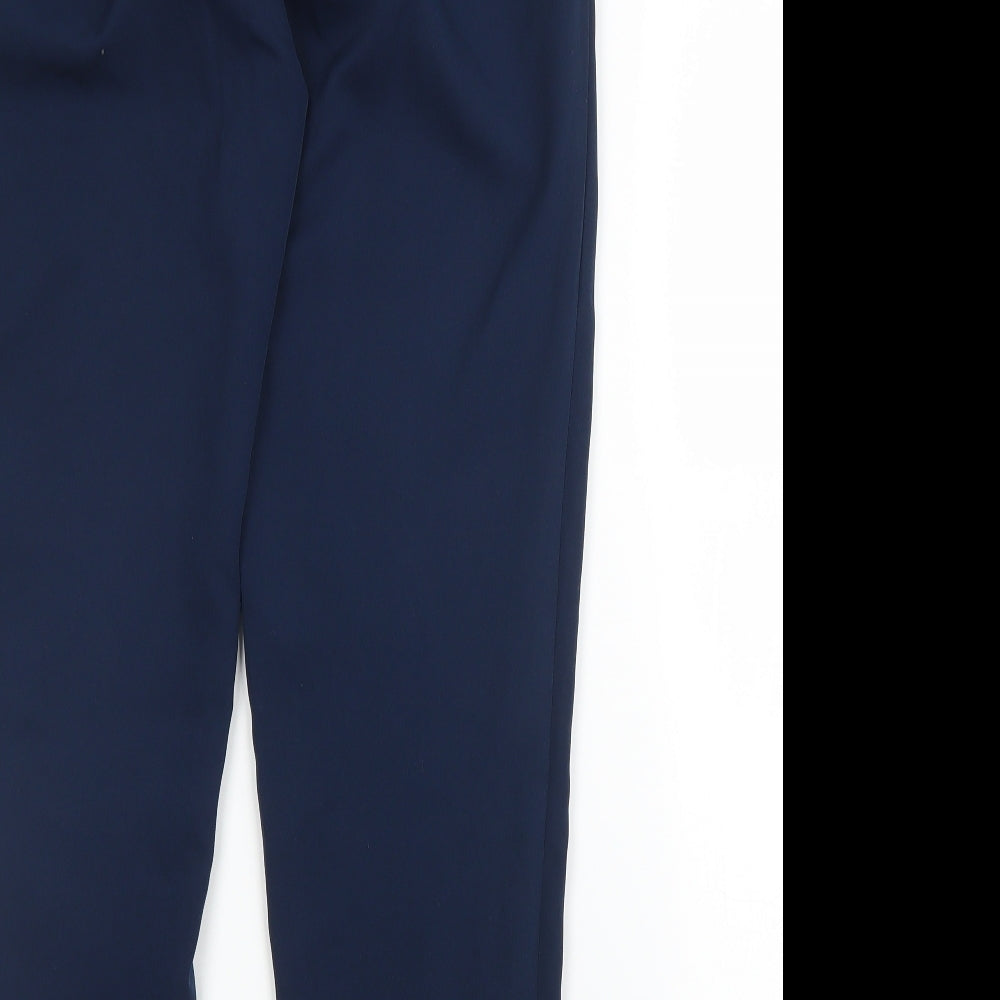 New Look Womens Blue Carrot Trousers Size 8 L28 in
