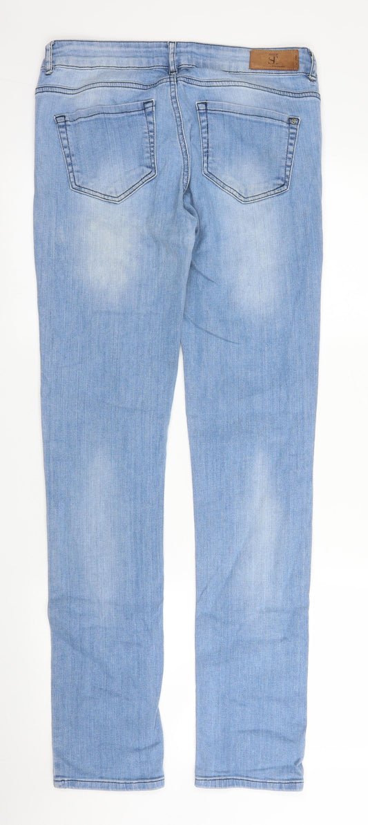 St Womens Blue Denim Straight Jeans Size 28 in L31 in