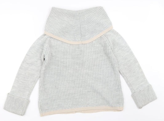 Oasis Womens Grey Pullover Jumper Size M