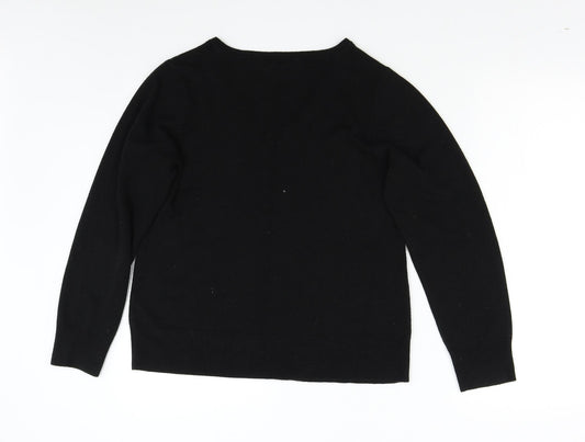 BHS Mens Black Knit Pullover Jumper