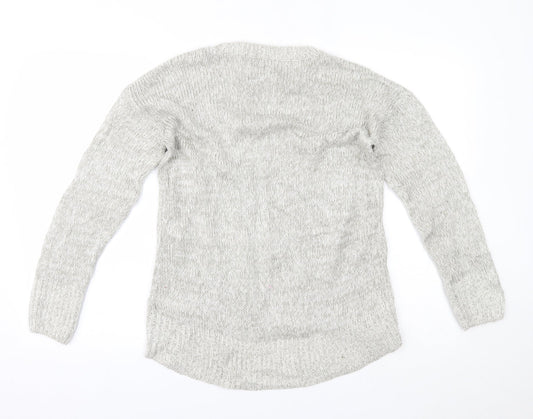 New Look Womens Grey Pullover Jumper Size S