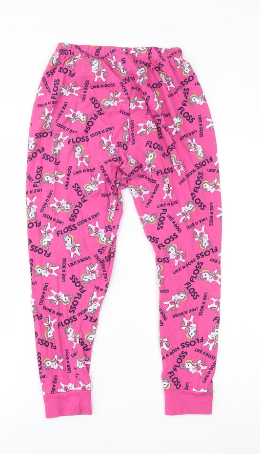The Pyjama Factory Girls Pink Pyjama Pants Size 9-10 Years