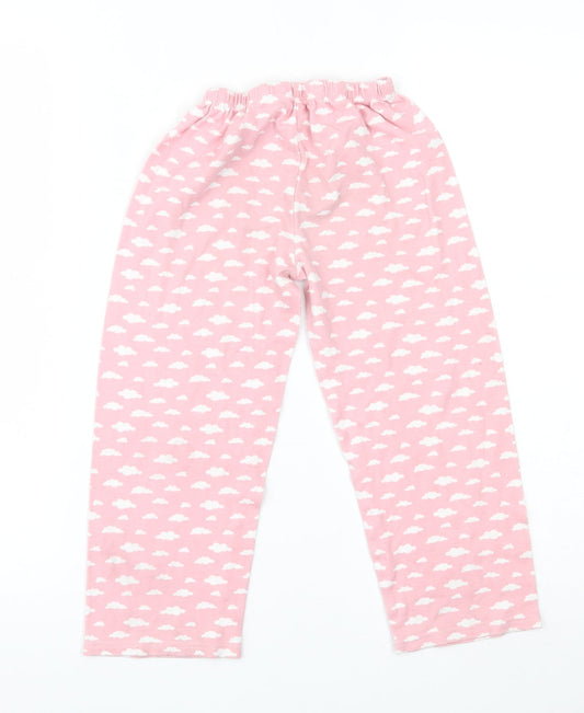 Preworn Girls Pink Pyjama Pants Size 5-6 Years