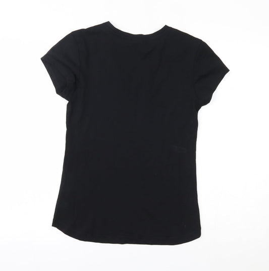 LA Gear Womens Black Basic T-Shirt Size 6