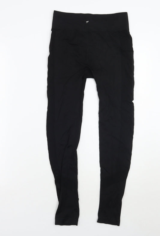 Workout Womens Black Capri Leggings Size 12 L24.5 in