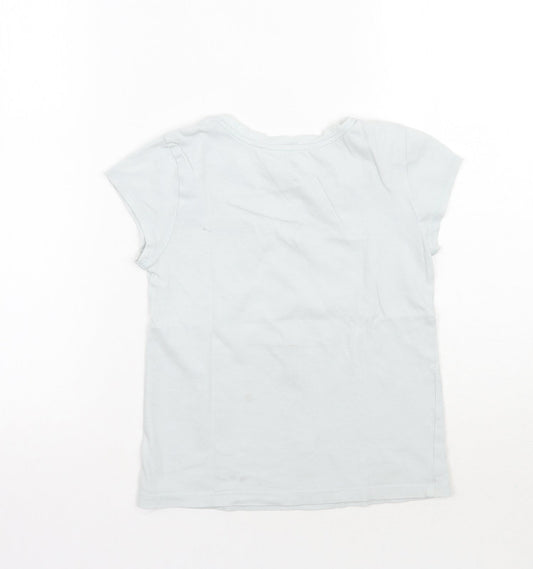 Gap Girls Blue Rayon Basic T-Shirt Size M