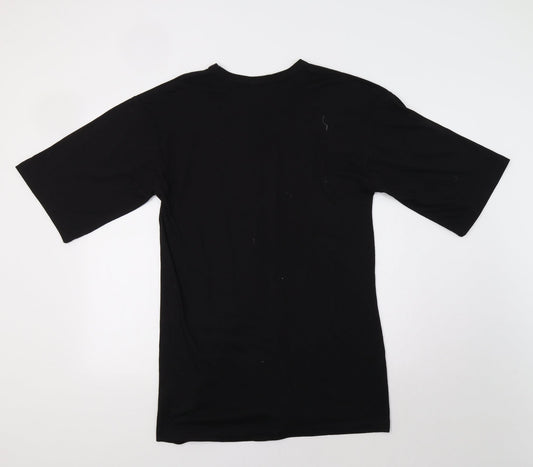 Boohoo Womens Black T-Shirt Dress Size 8