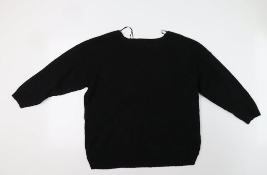 Kapalua Womens Black Pullover Jumper Size L
