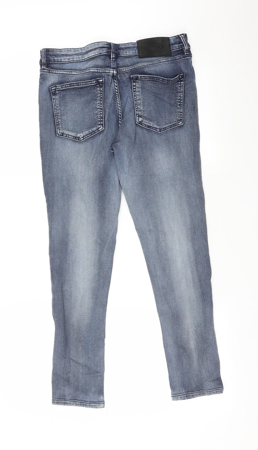 WAVEN Womens Blue Skinny Jeans Size 12 L26 in