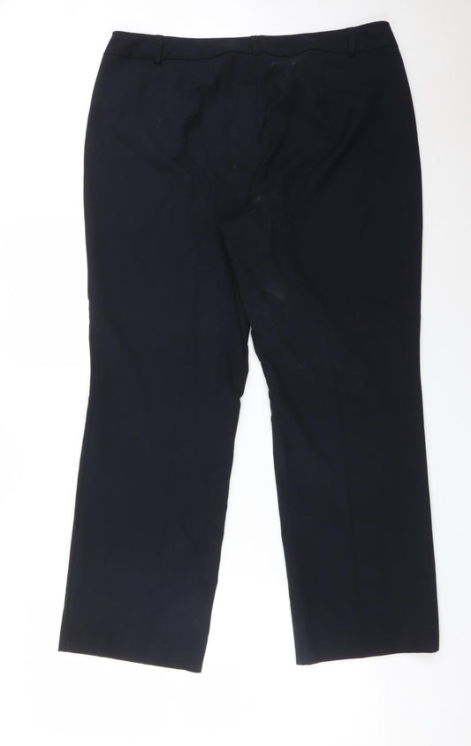 Gerry Weber Womens Blue Trousers Size 18 L28 in