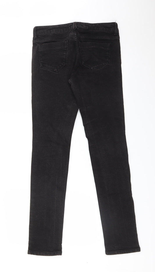 Topshop Womens Black Skinny Jeans Size 28 L32 in