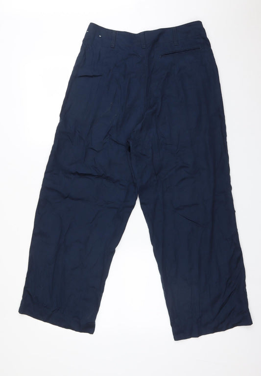 UNIQLOU Womens Blue Trousers Size 27 L26 in