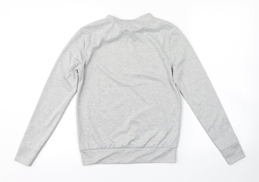 In the Style Womens Grey Pullover Sweatshirt Size 6