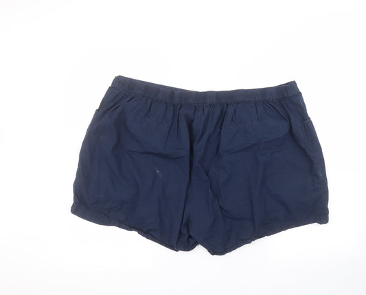 Anthology Womens Blue Hot Pants Shorts Size 26