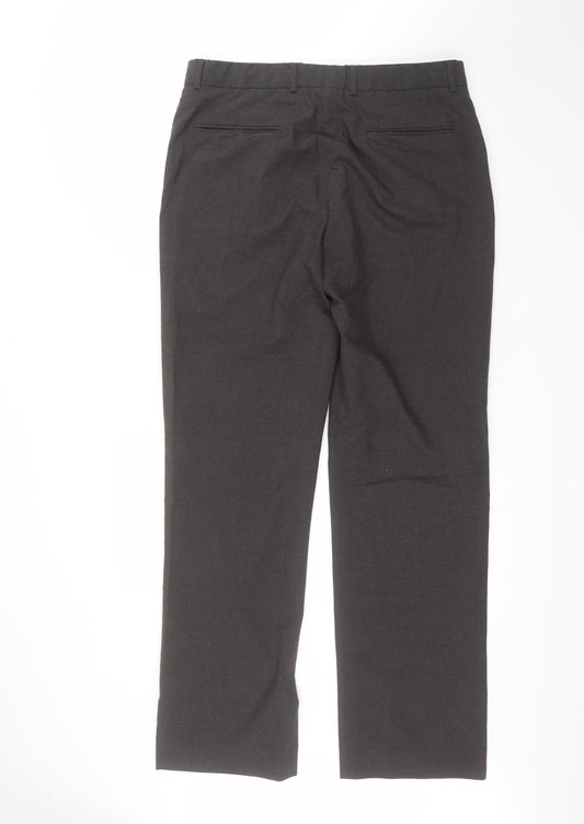Burton Mens Black Dress Pants Trousers Size L L32 in