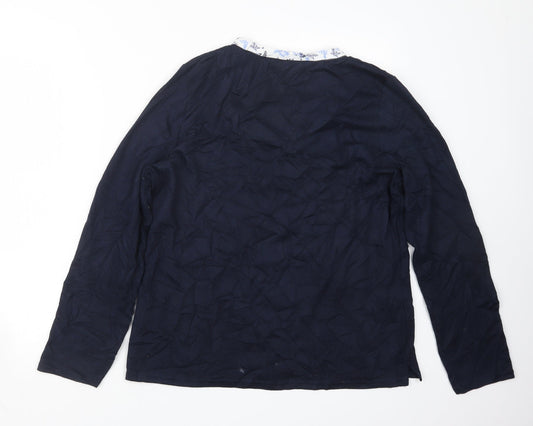 EWM Womens Blue Pullover Jumper Size 14