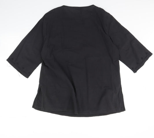Kim spin Womens Grey Basic Blouse Size XL