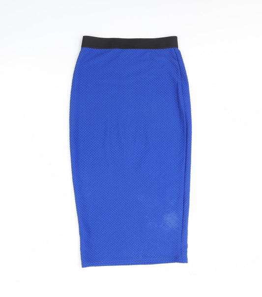 Internacionale Womens Blue Straight & Pencil Skirt Size 10