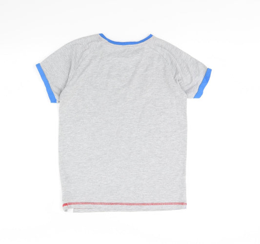 Harry Bear Boys Grey Basic T-Shirt Size 12 Years - Football
