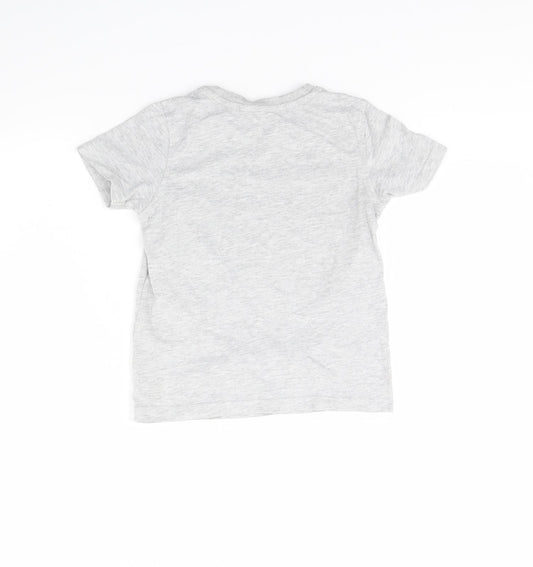 George Boys Grey Basic T-Shirt Size 5 Years