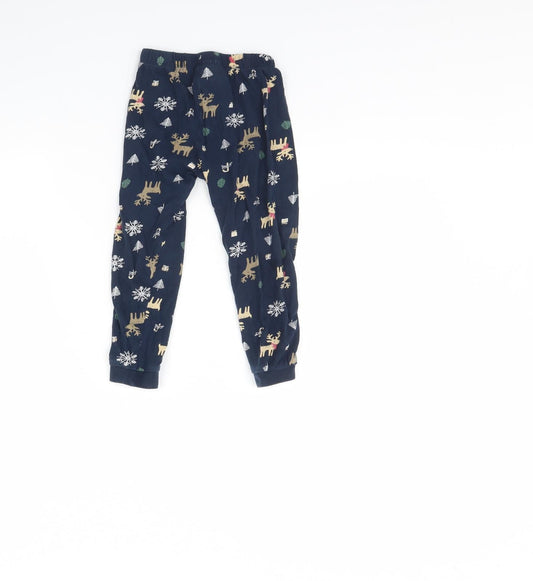 Lulipu Girls Blue Spotted Cami Pyjama Pants Size 2 Years - Christmas