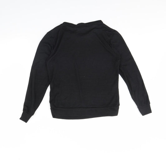 QED London Womens Black Pullover Jumper Size S