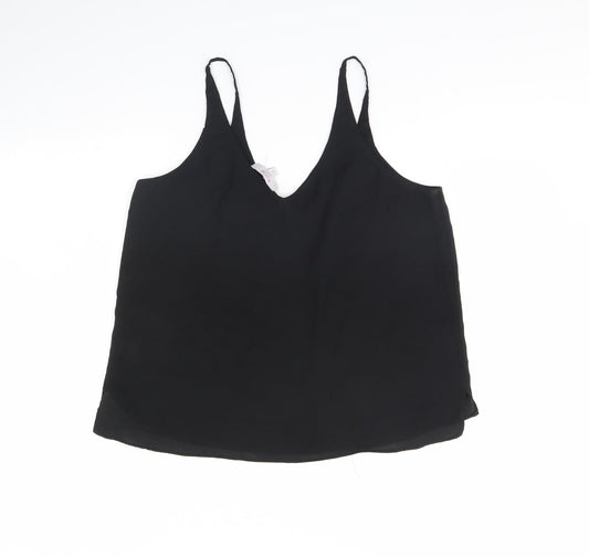 Blue Inc Womens Black Basic Tank Size 14