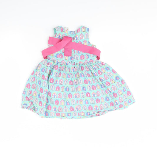 Mini Club Girls Green Spotted Fit & Flare Size 18 Months - House