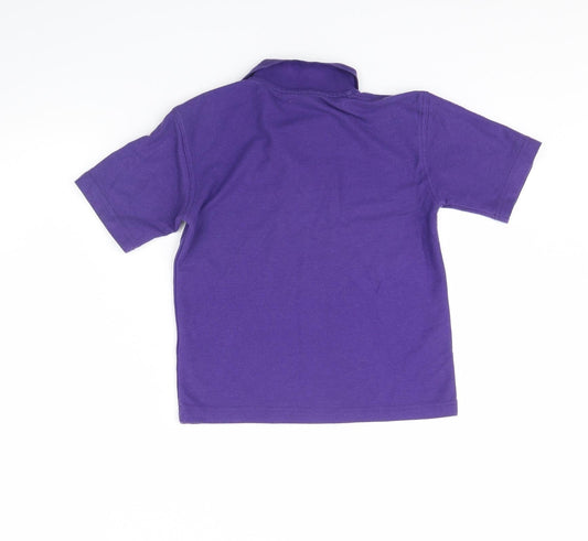 Banner Boys Purple Basic Polo Size 7 Years - school