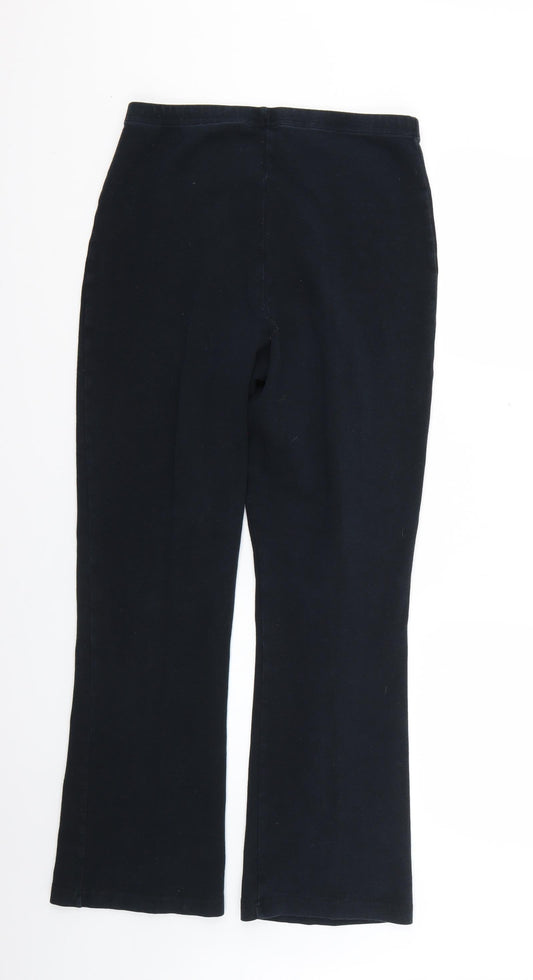 best basics Womens Black Trousers Size 14 L27 in