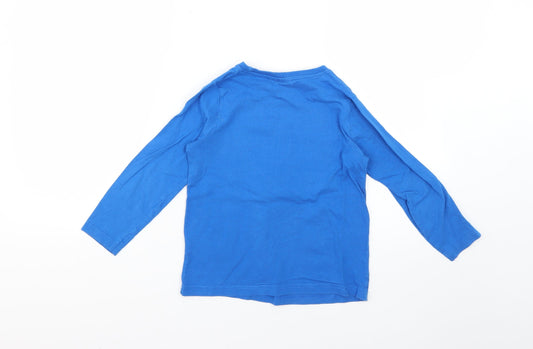 Primark Boys Blue Solid Pyjama Top Size 5-6 Years