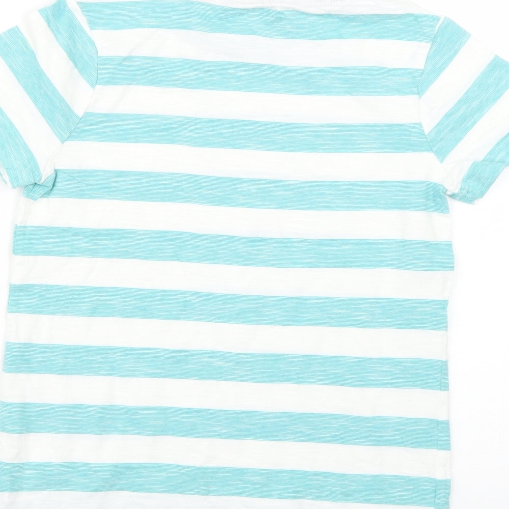 Nutmeg Boys Multicoloured Striped Basic T-Shirt Size 5-6 Years