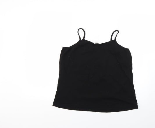 Preworn Womens Black Basic Tank Size 20