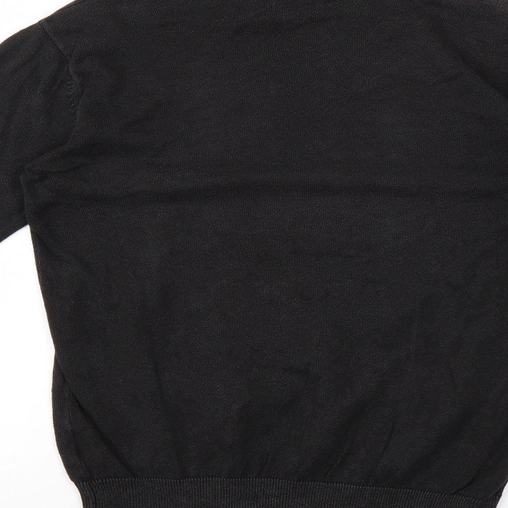 Brave Soul Mens Black Pullover Jumper Size M