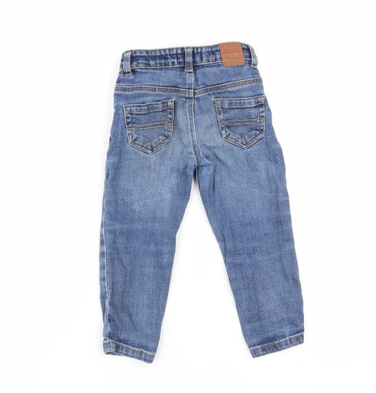 denim and co Boys Blue Cargo Jeans Size 12-18 Months