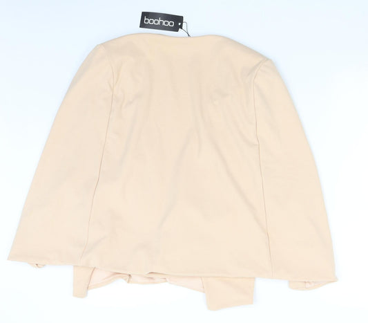 Boohoo Womens Pink Jacket Poncho Size 14