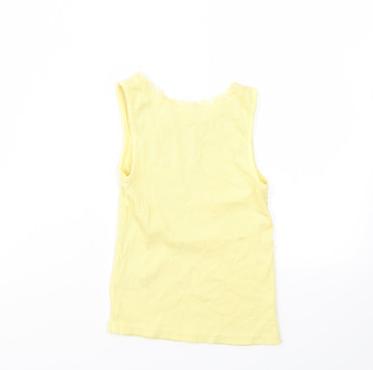 NUTMEG Girls Yellow Basic T-Shirt Size 4-5 Years