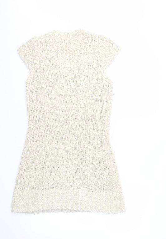 New Look Womens Ivory Fit & Flare Size 12