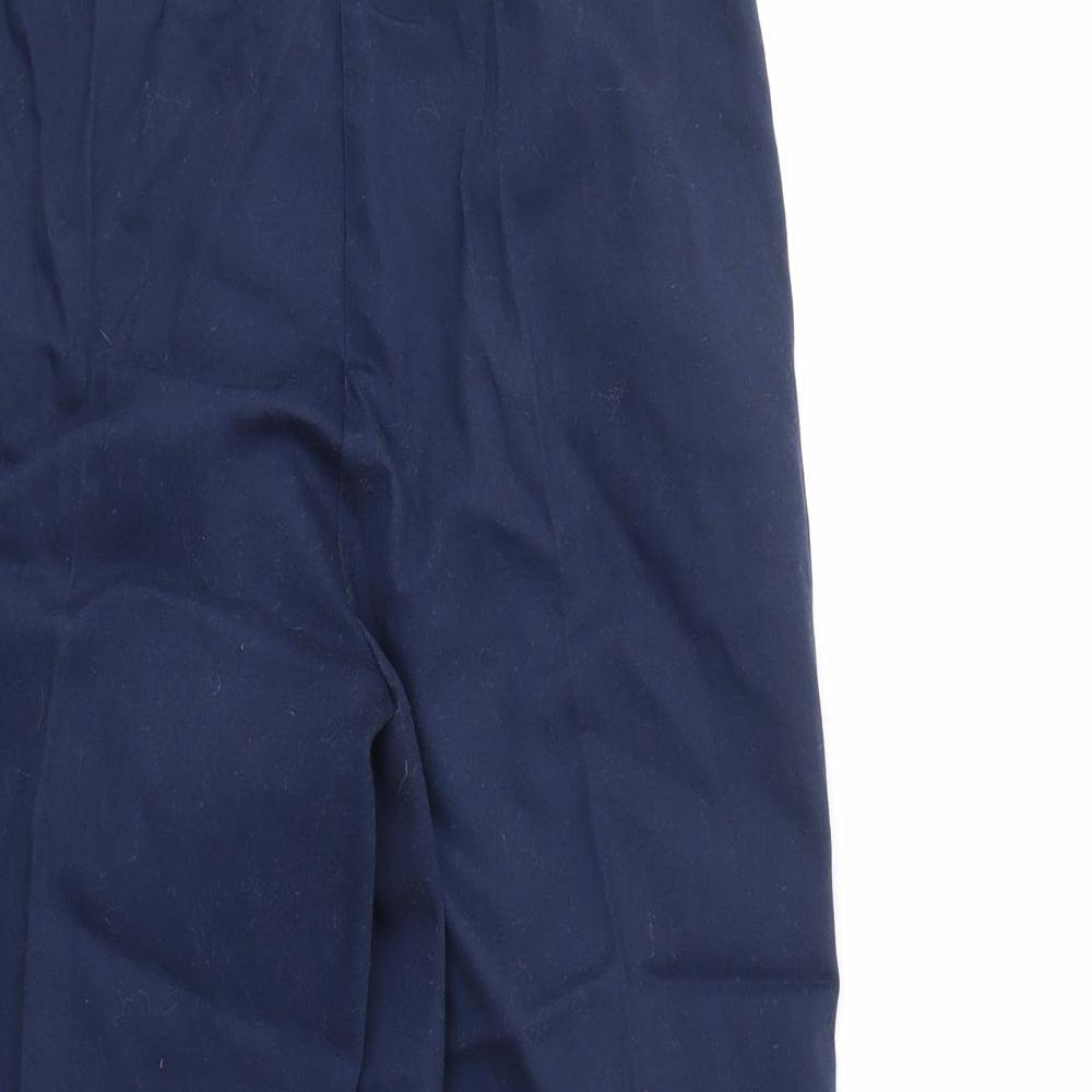 Signature Womens Blue Capri Trousers Size M L32 in - STRECHY WAISTBAND