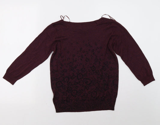 Monsoon Womens Purple Pullover Sweatshirt Size 12