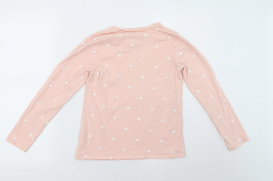 George Girls Pink Polka Dot Pyjama Top Size 12 Years