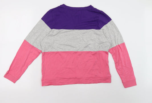 Oasis Womens Pink Pullover Sweatshirt Size M